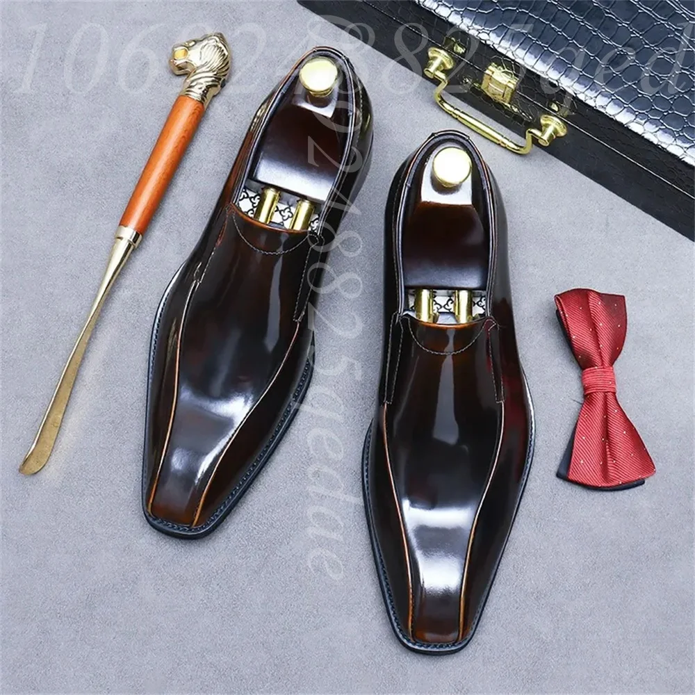 Men's Handmade Vintage Lace-Up - Formal Men Daily Wear Footwear recension och pris