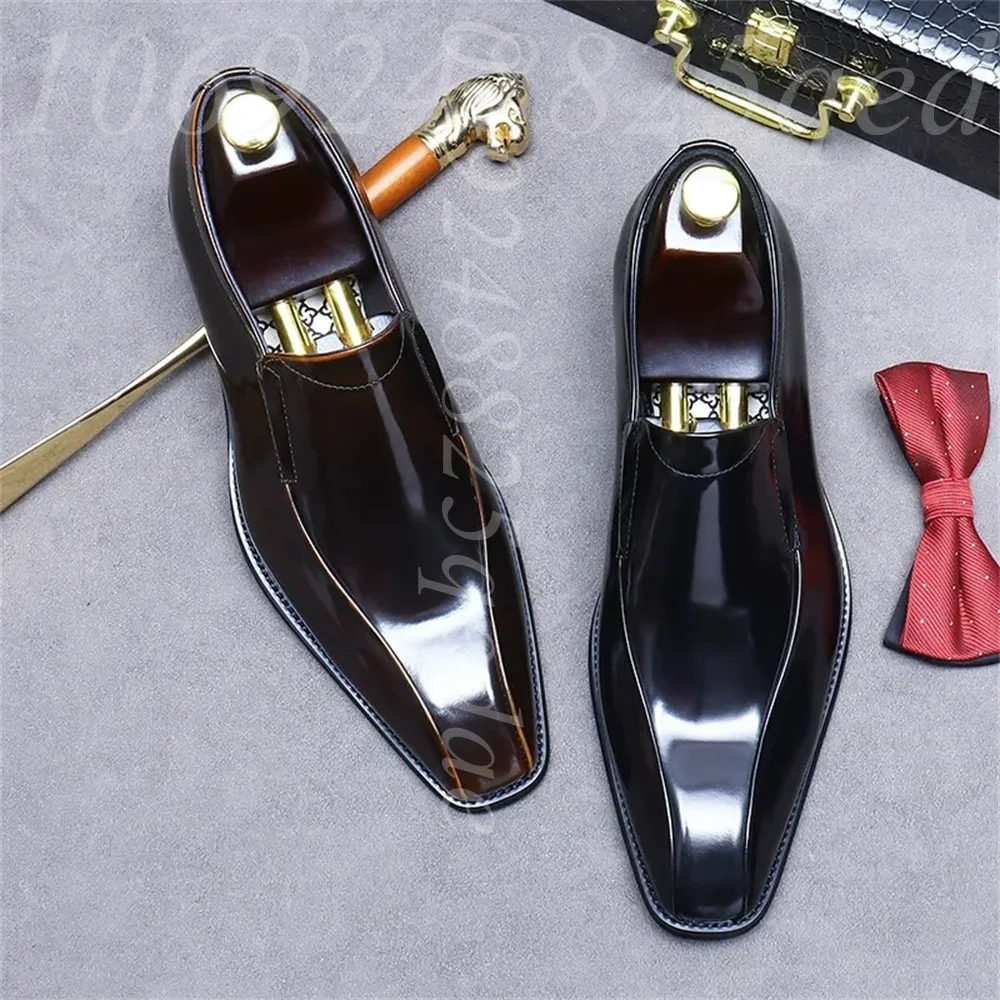 Men's Handmade Vintage Lace-Up - Formal Men Daily Wear Footwear recension och pris
