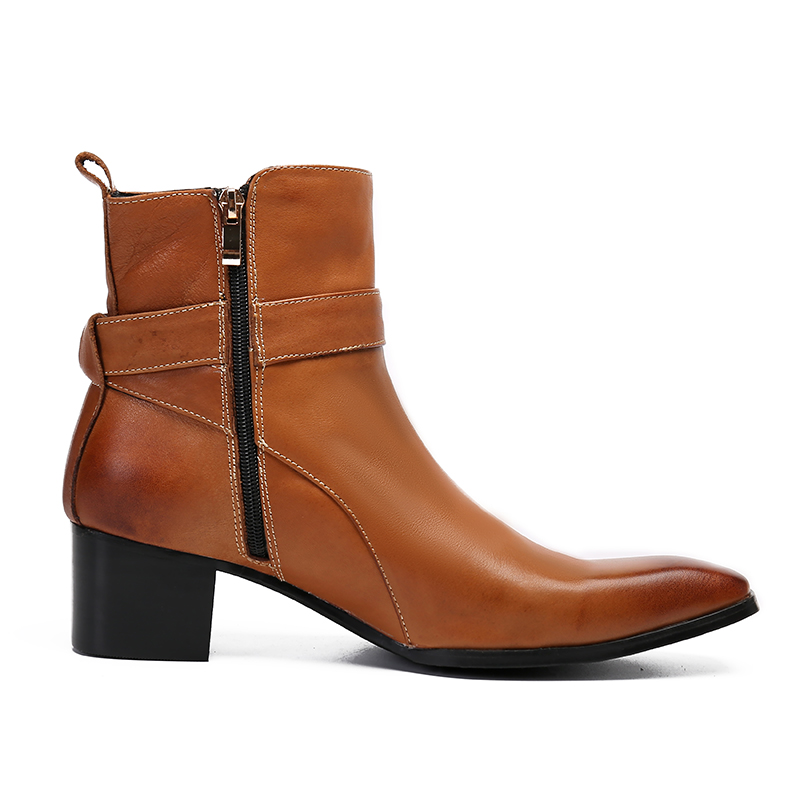 Winter Brown Buckle Pointed Me - Men Formal Wear With Boots recension och pris