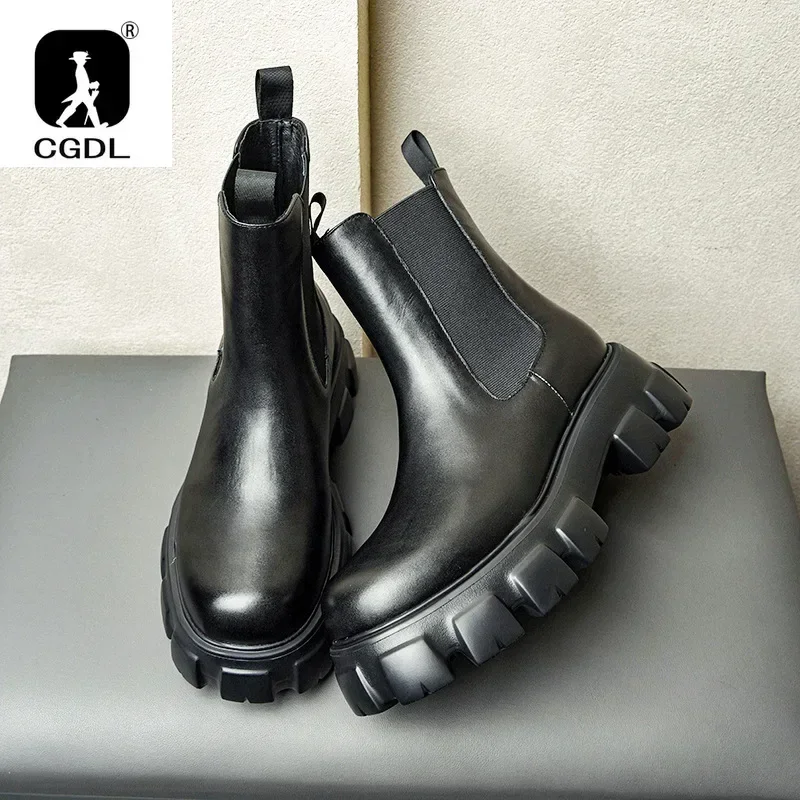 Genuine Leather Thick-soled Me - Men Formal Wear With Boots recension och pris