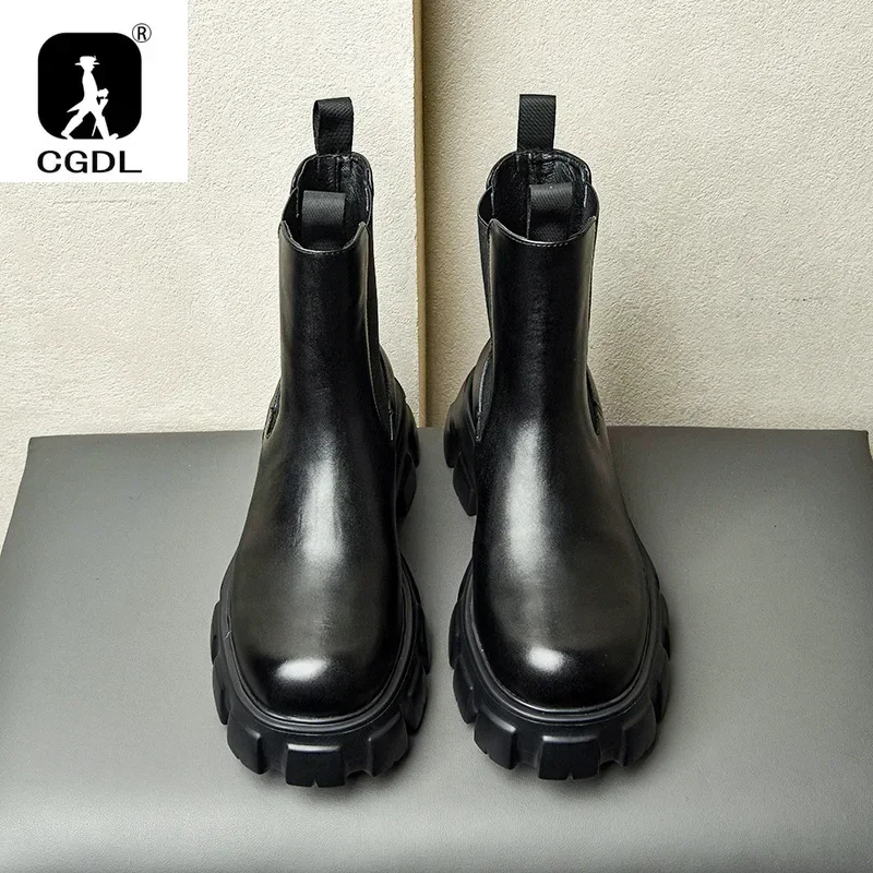 Genuine Leather Thick-soled Me - Men Formal Wear With Boots recension och pris