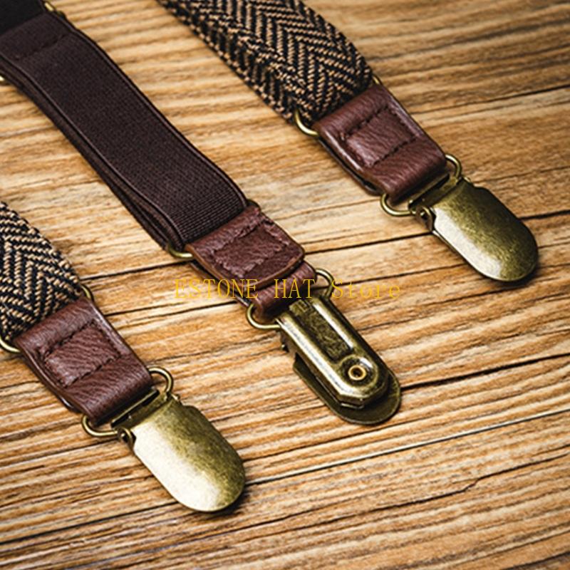 49MF 3 Clip Men Suspenders Ela - Men'S Formal Wear With Suspenders recension och pris