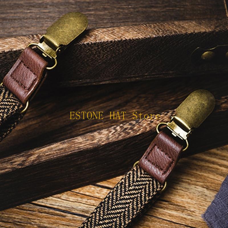 49MF 3 Clip Men Suspenders Ela - Men'S Formal Wear With Suspenders recension och pris