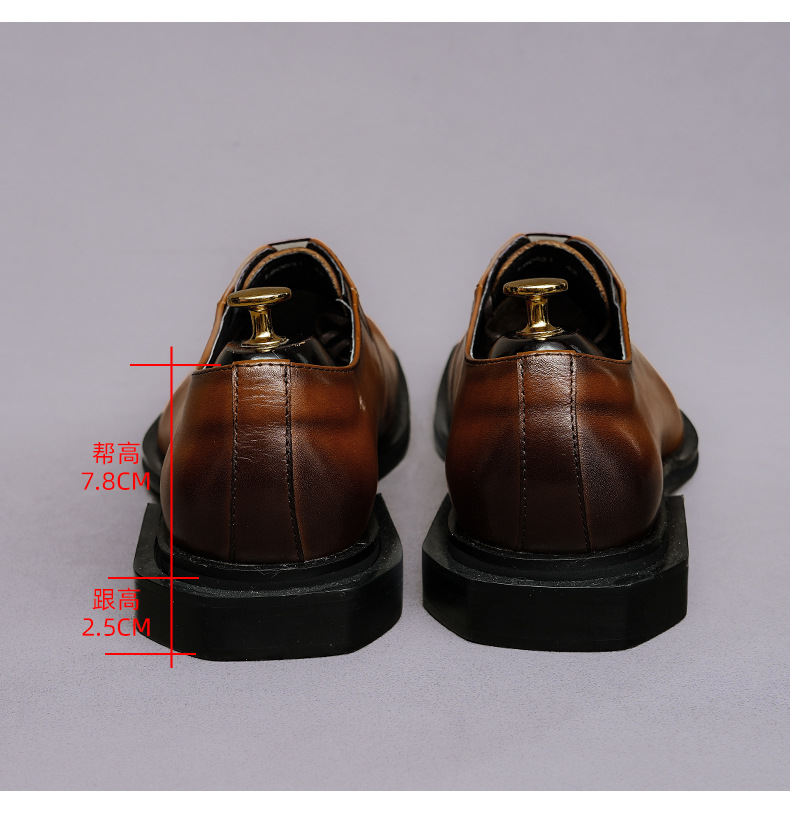 Square Toe Whole Cut Genuine L - Formal Men Daily Wear Footwear recension och pris