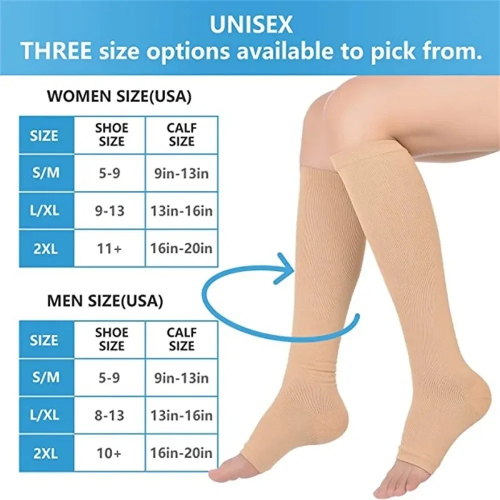 Toeless Compression Socks Medi - Sock Garter Men recension och pris