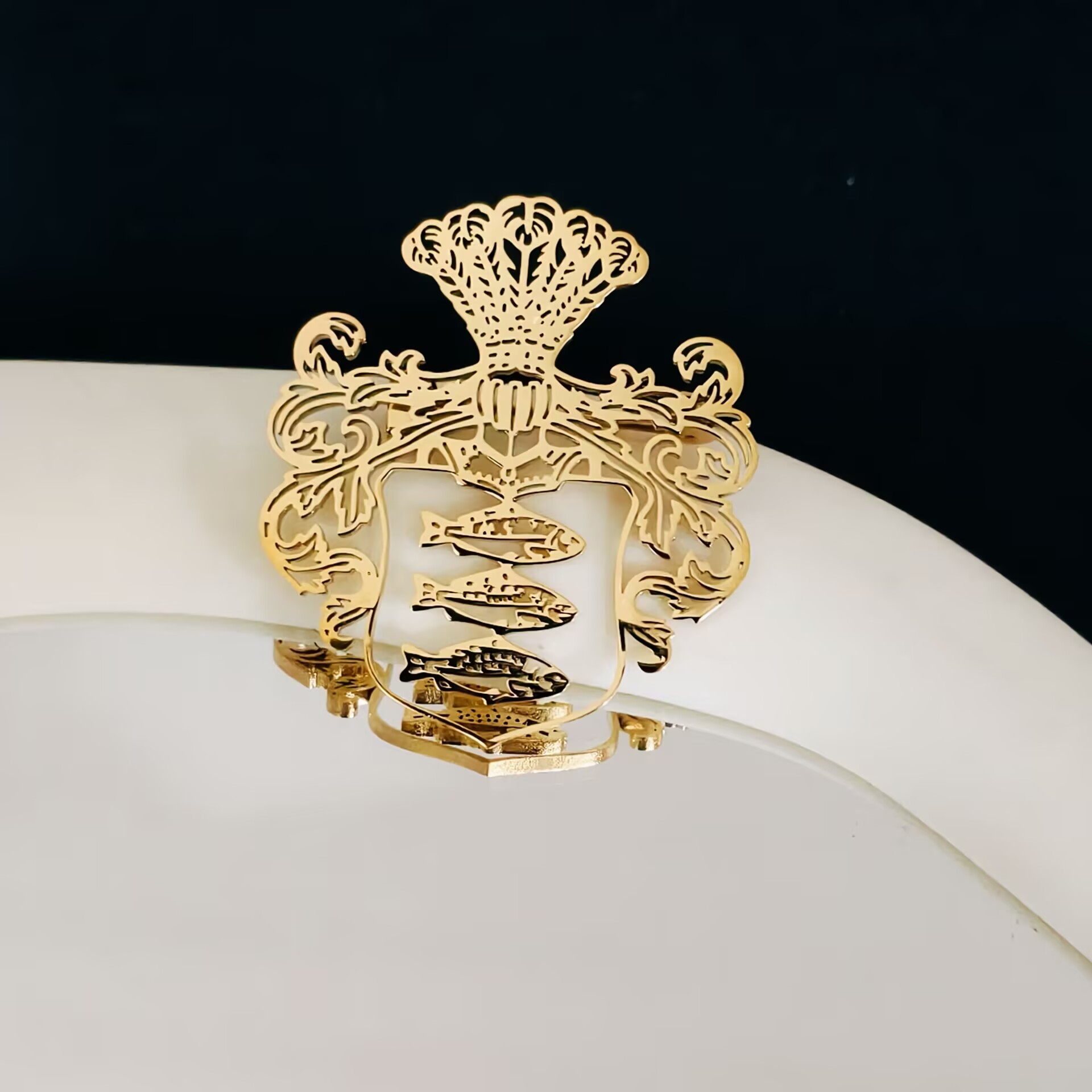 Custom Stainless Steel Brooch  - Tuxedo Lapel Pin recension och pris