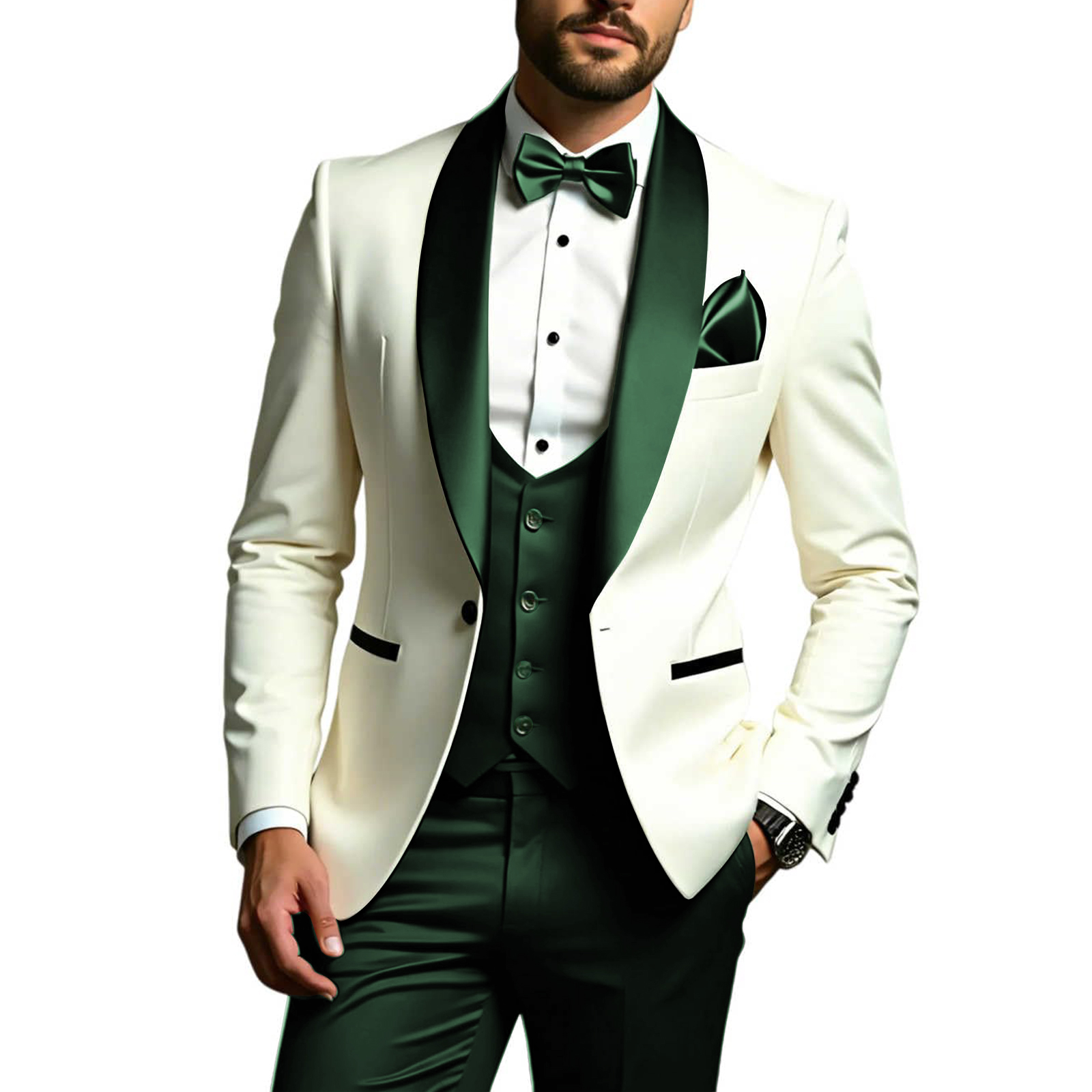 Men's 3 Piece Suits Slim Fit T - Men Formal Wear Modern recension och pris