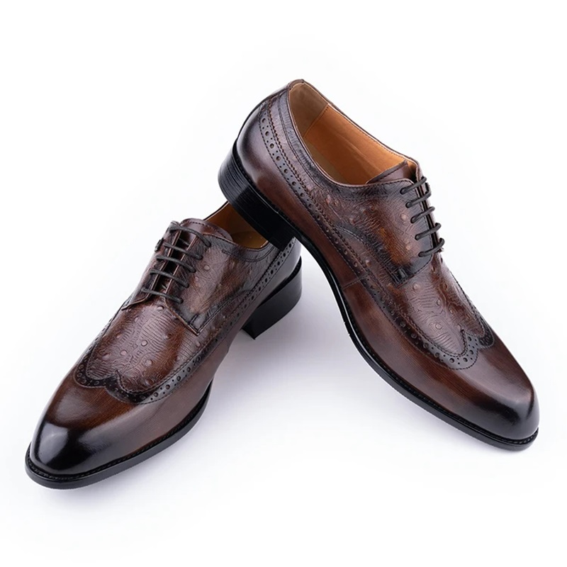 Men's Cowhide Leather Shoes La - Formal Men Daily Wear Footwear recension och pris