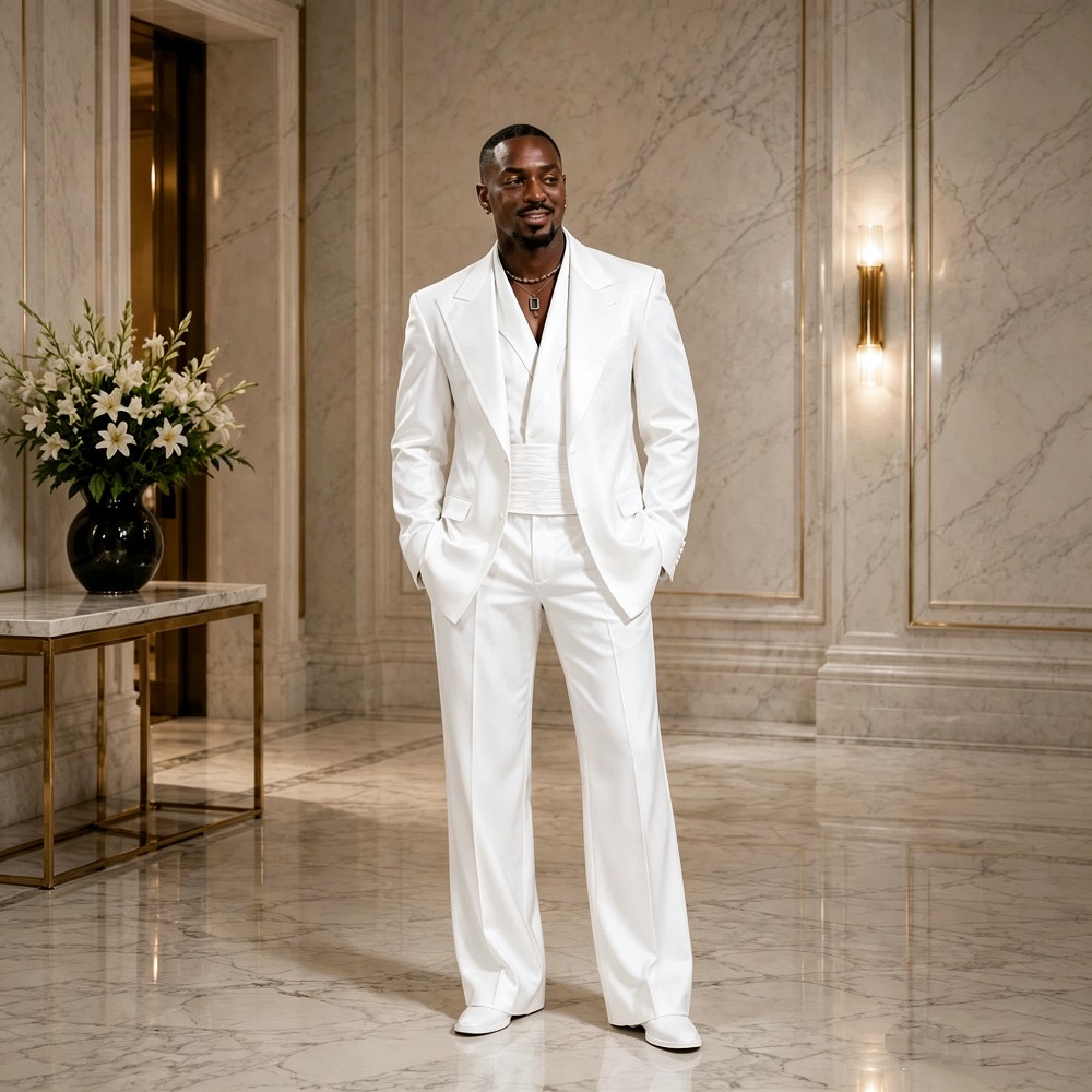 Modern Slim Fit Wedding Tuxedo - Men Formal Wear Modern recension och pris